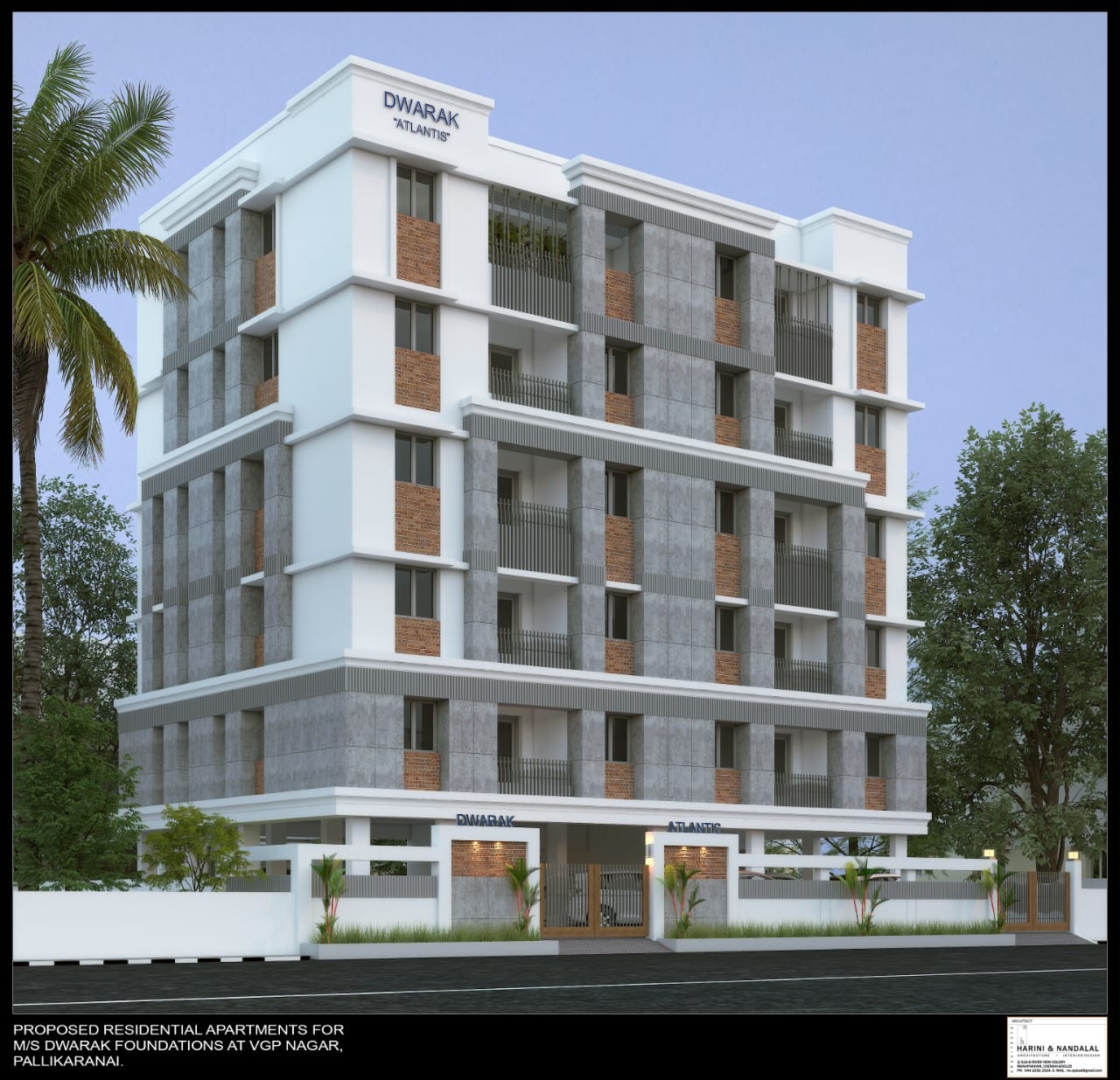 Front elevation of Dwarak Atlantis